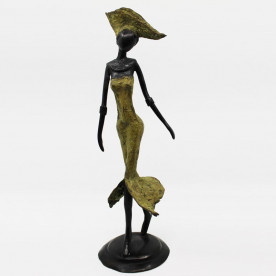 Statuette africaine bronze...