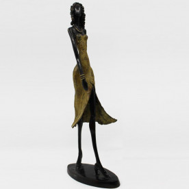 Statuette africaine bronze...