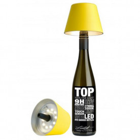 Abat jour jaune "Top" pour bouteille