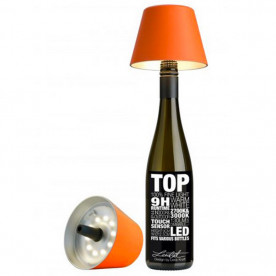 Abat jour orange "Top" pour bouteille