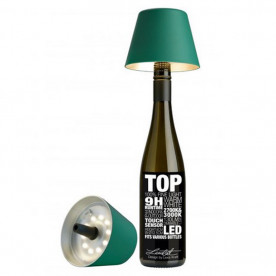 Abat jour vert "Top" pour bouteille