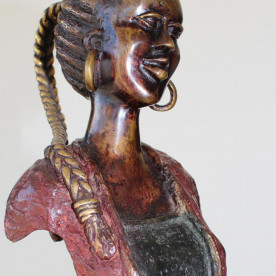 Statuette africaine bronze...