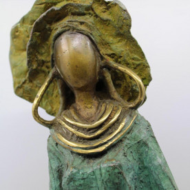 Statuette africaine bronze ADJA