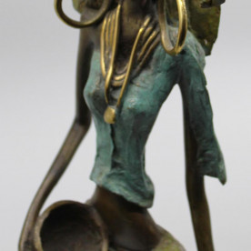 Statuette africaine bronze AÏTA